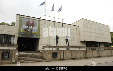 Wäinö Aaltonen Museum of Art ou WAM. Turku. La Finlande. De l'extérieur. Banque D'Images