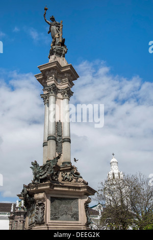 Mémorial aux héros de l'indépendance datant de 1809, Quito, Site du patrimoine mondial de l'UNESCO, la province de Pichincha, Equateur Banque D'Images