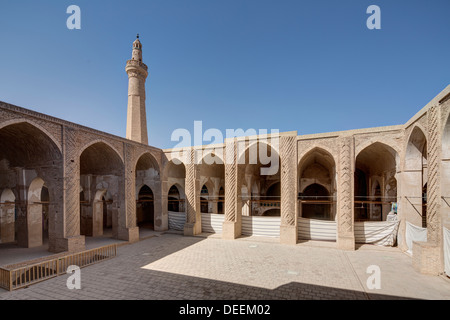 Cour intérieure, mosquée de vendredi, l'Iran, Nayin Banque D'Images