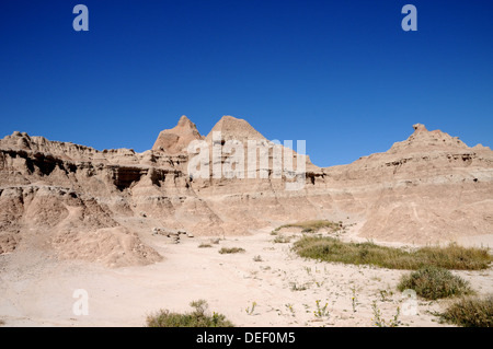 Badlands National Park (Dakota du Sud, vue de Badlands Loop Road. Banque D'Images