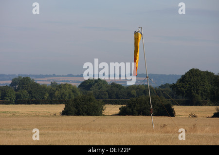 Manche à vent à Fakenham Areodrome, Kent Banque D'Images