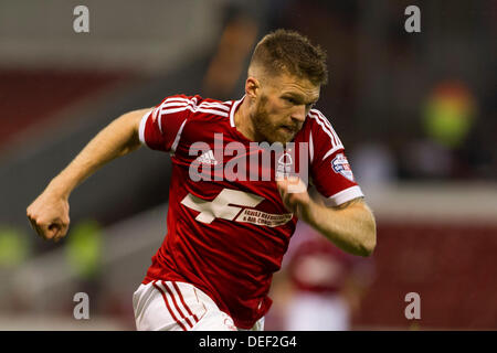 Nottingham, Royaume-Uni. 17 août, 2013. Nottingham Forest's Jamie Mackie durant la partie de championnat entre Nottingham Forest et la masse de la ville de Middlesbrough. Credit : Action Plus Sport/Alamy Live News Banque D'Images