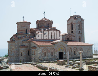 Église Saint-panteleimon vu à partir de la basilique byzantine Banque D'Images