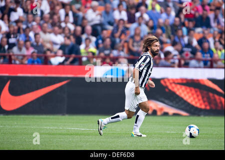 Andrea Pirlo (Juventus), 14 septembre 2013 - Football / Soccer : Italien 'Serie' un match entre l'Inter Milan Juventus 1-1 au Stadio Giuseppe Meazza de Milan, Italie. (Photo de Maurizio Borsari/AFLO) Banque D'Images