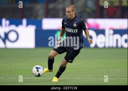 Rodrigo Palacio (Inter), 14 septembre 2013 - Football / Soccer : Italien 'Serie' un match entre l'Inter Milan Juventus 1-1 au Stadio Giuseppe Meazza de Milan, Italie. (Photo de Maurizio Borsari/AFLO) Banque D'Images