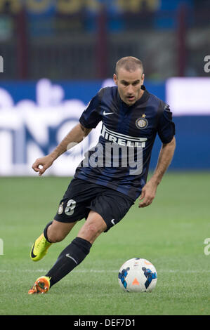 Rodrigo Palacio (Inter), 14 septembre 2013 - Football / Soccer : Italien 'Serie' un match entre l'Inter Milan Juventus 1-1 au Stadio Giuseppe Meazza de Milan, Italie. (Photo de Maurizio Borsari/AFLO) Banque D'Images