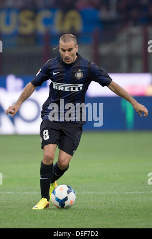 Rodrigo Palacio (Inter), 14 septembre 2013 - Football / Soccer : Italien 'Serie' un match entre l'Inter Milan Juventus 1-1 au Stadio Giuseppe Meazza de Milan, Italie. (Photo de Maurizio Borsari/AFLO) Banque D'Images