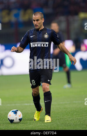 Rodrigo Palacio (Inter), 14 septembre 2013 - Football / Soccer : Italien 'Serie' un match entre l'Inter Milan Juventus 1-1 au Stadio Giuseppe Meazza de Milan, Italie. (Photo de Maurizio Borsari/AFLO) Banque D'Images