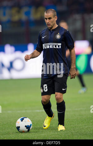 Rodrigo Palacio (Inter), 14 septembre 2013 - Football / Soccer : Italien 'Serie' un match entre l'Inter Milan Juventus 1-1 au Stadio Giuseppe Meazza de Milan, Italie. (Photo de Maurizio Borsari/AFLO) Banque D'Images