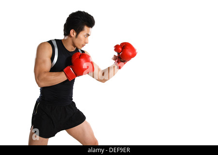 Portrait of male boxer Banque D'Images
