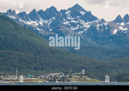 Puerto Wlliams, Canal de Beagle, la Terre de Feu, Chili, Amérique du Sud Banque D'Images