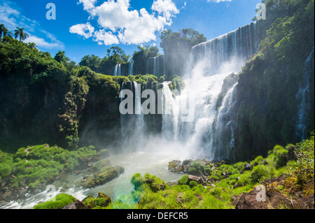 Foz de Iguazu (chutes Iguaçu), Parc National de l'Iguazu, Site du patrimoine mondial de l'UNESCO, l'Argentine, l'Amérique du Sud Banque D'Images