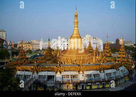 Paya Sule, Yangon (Rangoon), le Myanmar (Birmanie), l'Asie Banque D'Images