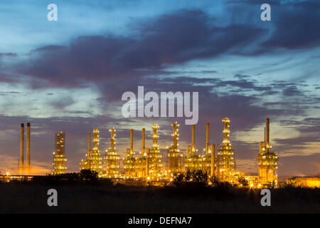 Conoco Phillips et du gaz d'huile au niveau du joint terminal, sables bitumineux, près de Teesmouth Middlesbrough, Angleterre du Nord-Est. UK Banque D'Images