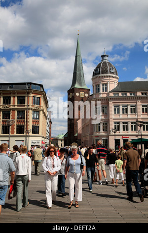 Shopping à Arhus, Jutland, Danemark, Scandinavie, Europe Banque D'Images