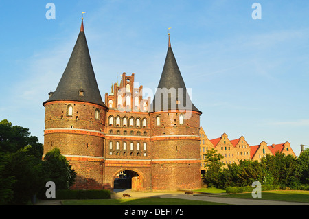 Holstentor, Lubeck, UNESCO World Heritage Site, Schleswig-Holstein, Allemagne, Europe Banque D'Images