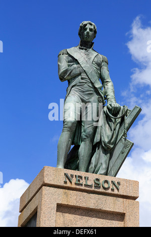 Statue de Lord Nelson à Bridgetown, Barbade, Antilles, Caraïbes, Amérique Centrale Banque D'Images