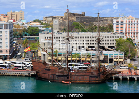 Le centre-ville de la vieille ville de San Juan, Porto Rico, Antilles, Caraïbes, Amérique Centrale Banque D'Images