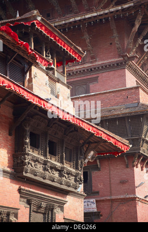 Musée de Patan, Durbar Square, Patan, UNESCO World Heritage Site, Katmandou, Népal, Asie Banque D'Images