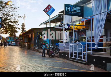 Boutiques dans le marché, Titos Lane, Baga-Calangute Road, Calangute, Bardez, North Goa, Goa, Inde Banque D'Images