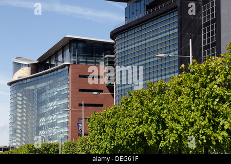 Bureaux commerciaux sur l'Broomielaw, Glasgow, Écosse, Royaume-Uni Banque D'Images