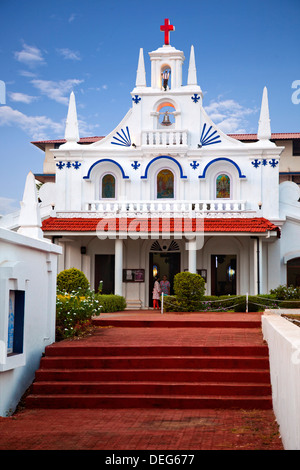 Façade d'une église, Église et couvent de St François d'Assise, Mapusa, Nord de Goa, Goa, Inde Banque D'Images