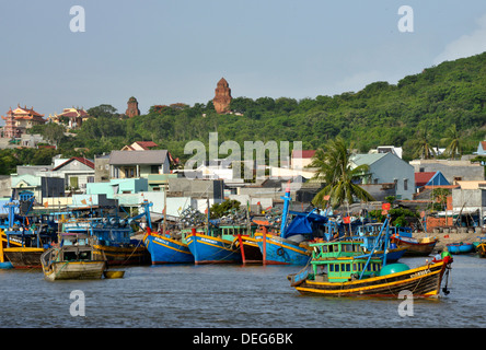 Port de pêche, Phan Thiet, Vietnam, Indochine, Asie du Sud-Est, l'Asie Banque D'Images