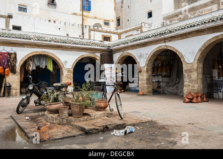 Les vieux bâtiments à Marrakech, Maroc Banque D'Images