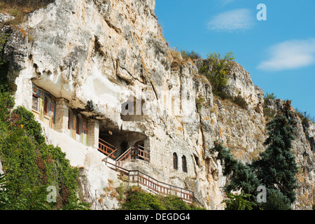 Monastère Rock Rusenski Lom, Parc National, Bulgarie, Europe Banque D'Images