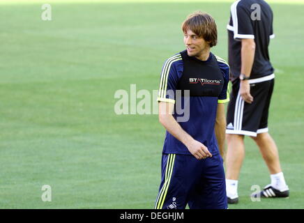 Valence, Espagne. Le mercredi 18 septembre 2013 Photo : Michu. Re : Swansea City FC en avant de leur formation l'UEFA Europa League match contre Valencia C.F. à l'Estadio Mestalla, l'Espagne, le Crédit : D Legakis/Alamy Live News Banque D'Images