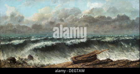 19ème siècle - les vagues, 1869 - Gustave Courbet Philippe Sauvan-Magnet / Active Museum huile sur toile Banque D'Images