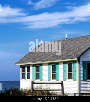 Location chalet au bord de l'eau, Truro, Cape Cod, Massachusetts, USA Banque D'Images