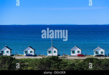 Location de chalets au bord de l'eau, Truro, Cape Cod, Massachusetts, USA Banque D'Images