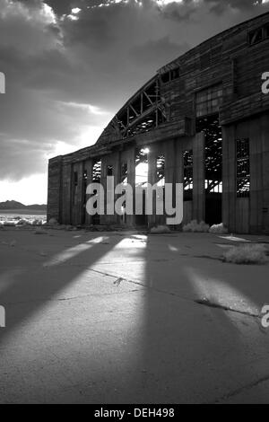 Photos infrarouge de l'aéroport de hangars Nevada Tonopah Banque D'Images