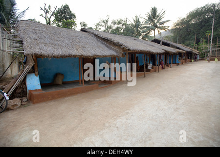 L'établissement Village, Orissa, Inde Banque D'Images