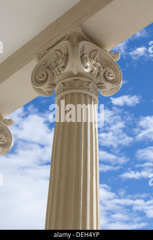 Portico colonnes du palais de cristal du parc del Buen Retiro - Retiro, Madrid, Communauté de Madrid, Espagne Banque D'Images