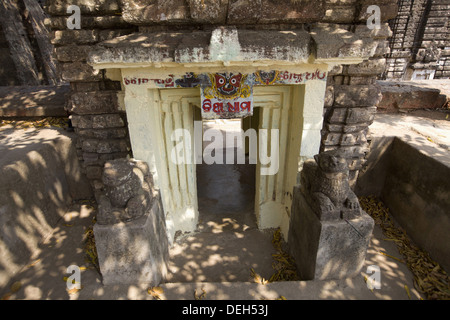 Lingaraj Temple est un temple hindou dédié à Harihara, une forme de Shiva et est l'un des plus anciens temples de Bhubaneswar. Banque D'Images