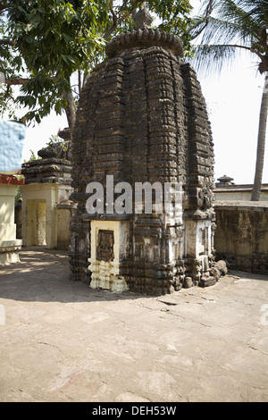 Lingaraj Temple est un temple hindou dédié à Harihara, une forme de Shiva et est l'un des plus anciens temples de Bhubaneswar. Banque D'Images