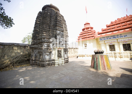 Lingaraj Temple est un temple hindou dédié à Harihara, une forme de Shiva et est l'un des plus anciens temples de Bhubaneswar. Banque D'Images