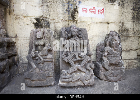 Lingaraj Temple est un temple hindou dédié à Harihara, une forme de Shiva et est l'un des plus anciens temples de Bhubaneswar. Banque D'Images