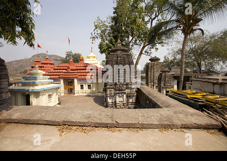 Lingaraj Temple est un temple hindou dédié à Harihara, une forme de Shiva et est l'un des plus anciens temples de Bhubaneswar. Banque D'Images