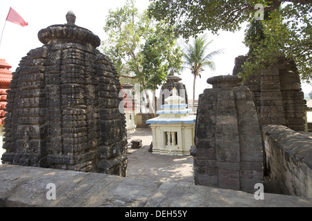 Lingaraj Temple est un temple hindou dédié à Harihara, une forme de Shiva et est l'un des plus anciens temples de Bhubaneswar. Banque D'Images