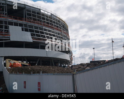 Construction du nouveau vélodrome et multi sports lieu au Derby, Derbyshire, Royaume-Uni, UK Banque D'Images