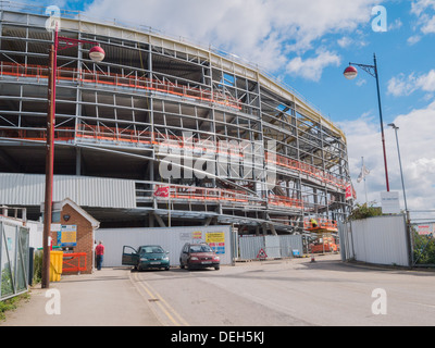 Construction du nouveau vélodrome et multi sports lieu au Derby, Derbyshire, Royaume-Uni, UK Banque D'Images