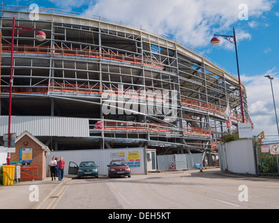 Construction du nouveau vélodrome et multi sports lieu au Derby, Derbyshire, Royaume-Uni, UK Banque D'Images