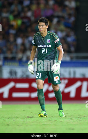 Kanagawa, Japon. 14e Août, 2013. (Cerezo Jin-Hyeon Kim) Football / Soccer : 2013 J.Division de Ligue 1 match entre entre Yokohama F Marinos 1-1 Cerezo Osaka chez Nissan Stadium à Kanagawa, Japon . Mm. Kenzaburo © Matsuoka/AFLO/Alamy Live News Banque D'Images