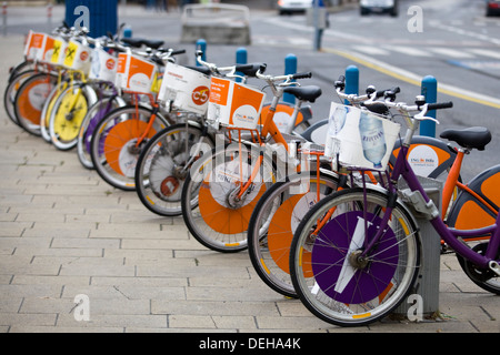 Location de bicyclettes Citybikes Vienne Autriche Banque D'Images