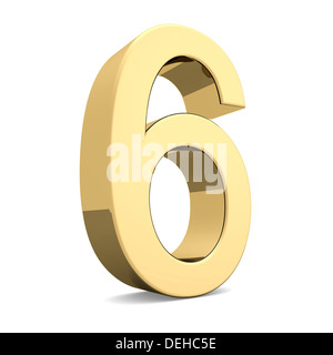 6 six Banque D'Images