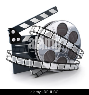 Presse-papiers et films le symbole (fait en 3d) Banque D'Images
