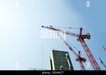 Les chantiers de construction au-dessus de la grue Banque D'Images